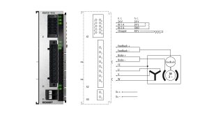 ELM7231-9016 | EtherCAT Terminal, 1-channel motion interface, servomotor, 48 V DC, 16 A, OCT, STO, TwinSAFE Logic