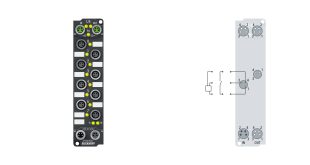 EP1008-0001 | EtherCAT Box, 8-channel digital input, 24 V DC, 3 ms, M8