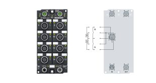 EP1809-0022 | EtherCAT Box, 16-channel digital input, 24 V DC, 3 ms, M12