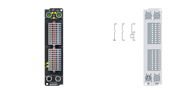 EP1816-0003 | EtherCAT Box, 16-channel digital input, 24 V DC, 10 µs, IP20 connector