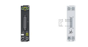 EP1816-3008 | EtherCAT Box, 16-channel digital input, 24 V DC, 10 µs, D-sub, 2 x 3-axis accelerometers