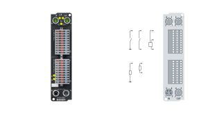 EP2316-0003 | EtherCAT Box, 8-channel digital input + 8-channel digital output, 24 V DC, 10 µs, 0.5 A, IP20 connector
