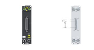 EP2816-0008 | EtherCAT Box, 16-channel digital output, 24 V DC, 0.5 A, D-sub