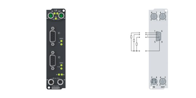 EP2816-0010 | EtherCAT Box, 16-channel digital output, 24 V DC, 0.5 A, D-sub