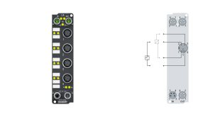 EP3314-0002 | EtherCAT Box, 4-channel analog input, temperature, thermocouple, 16 bit, M12