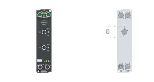 EP3632-0001 | EtherCAT Box, 2-channel analog input, IEPE/accelerometer, 16 bit, 50 ksps, M8