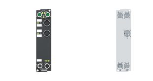 EP4304-1002 | EtherCAT Box, 2-channel analog input + 2-channel analog output, voltage, ±10 V, 16 bit, single-ended, M12, 2 x digital input 24 V DC