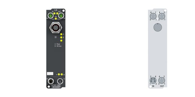 EP5001-0002 | EtherCAT Box, 1-channel encoder interface, SSI, M12