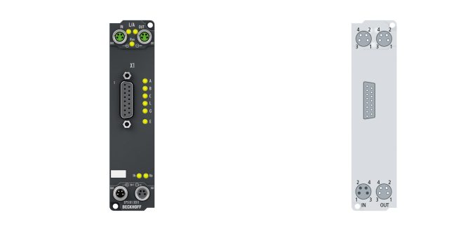 EP5101-2011 | EtherCAT Box, 1-channel encoder interface, incremental, 5 V DC (DIFF RS422, TTL), 5 MHz, D-sub