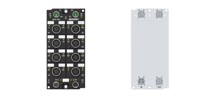 EP8601-0022 | EtherCAT Box, 12-channel multi-interface, 8 x DI, 1 x CNT, 4 x DO, 2 x PWM, 1 x AI, 1 x AO, 1 x ENC AB