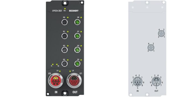 EP9224-2037 | EtherCAT Box, 4-port junction, with power supply, ENP, B17