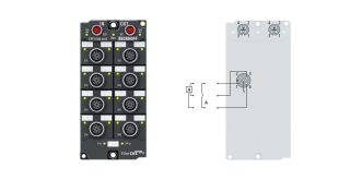 EPP1008-0022 | EtherCAT P Box, 8-channel digital input, 24 V DC, 3 ms, M12