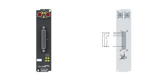 EPP1816-3008 | EtherCAT P Box, 16-channel digital input, 24 V DC, 10 µs, D-sub, 2 x 3-axis accelerometers