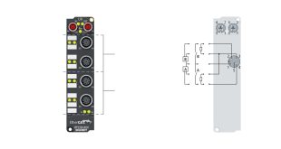 EPP2328-0002 | EtherCAT P Box, 4-channel digital input + 4-channel digital output, 24 V DC, 3 ms, 2 A, M12