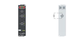 EPP3632-0001 | EtherCAT P Box, 2-channel analog input, IEPE/accelerometer, 16 bit, 50 ksps, M8