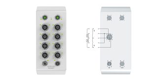 EQ1809-0022 | EtherCAT Box, 16-channel digital input, 24 V DC, 3 ms, M12, stainless steel