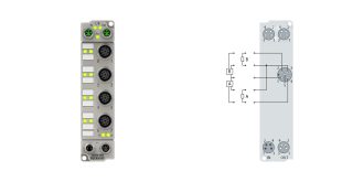 ER2038-0002 | EtherCAT Box, 8-channel digital output, 24 V DC, 2 A, M12, with diagnostics, zinc die-cast