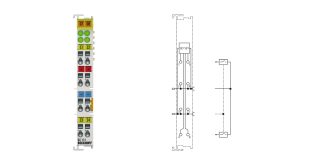 KL1114 | Bus Terminal, 4-channel digital input, 24 V DC, 0.2 ms, 2-/3-wire connection