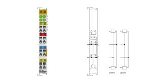 KL1164 | Bus Terminal, 4-channel digital input, 24 V DC, 0.2 ms, positive/ground switching