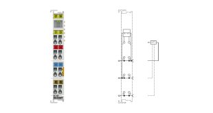 KL1402 | Bus Terminal, 2-channel digital input, 24 V DC, 3 ms, 2-wire connection