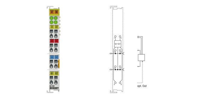 KL1501 | Bus Terminal, 1-channel digital input, counter, 24 V DC, 100 kHz