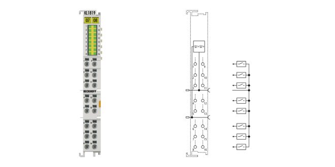 KL1819 | Bus Terminal, 16-channel digital input, 24 V DC, 0.2 ms