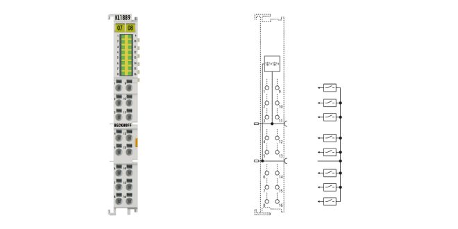 KL1889 | Bus Terminal, 16-channel digital input, 24 V DC, 3 ms, ground switching
