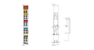 KL2212 | Bus Terminal, 2-channel digital output, 24 V DC, 0.5 A, with diagnostics