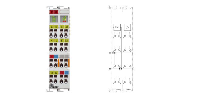 KL2541 | Bus Terminal, 1-channel motion interface, stepper motor, 48 V DC, 5 A, with incremental encoder