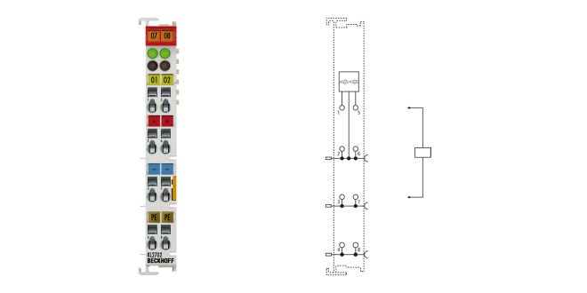 KL2702 | Bus Terminal, 2-channel solid-state relay output, 0…230 V AC/DC, 0.3 A