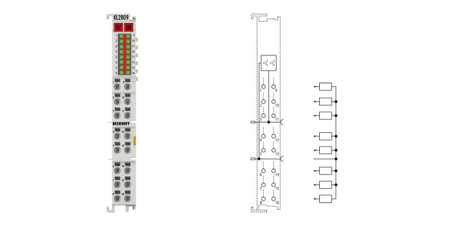 KL2809 | Bus Terminal, 16-channel digital output, 24 V DC, 0.5 A