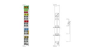 KL3042 | Bus Terminal, 2-channel analog input, current, 0…20 mA, 12 bit, single-ended