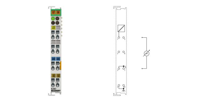 KL3061 | Bus Terminal, 1-channel analog input, voltage, 0…10 V, 12 bit, single-ended