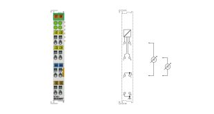 KL3064 | Bus Terminal, 4-channel analog input, voltage, 0…10 V, 12 bit, single-ended, with shield connector