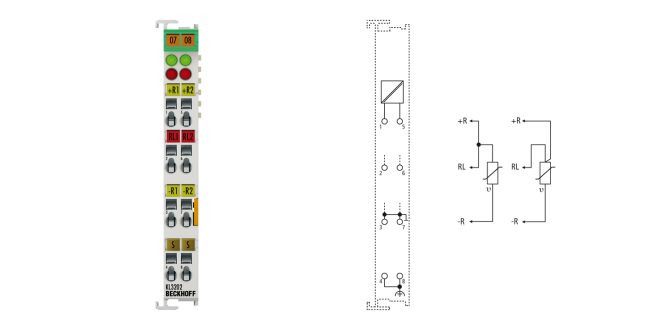 KL3202 | Bus Terminal, 2-channel analog input, temperature, RTD (Pt100), 16 bit