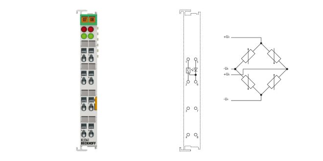 KL3361 | Bus Terminal, 1-channel analog input, voltage, ±20 mV, 15 bit, oscilloscope function 