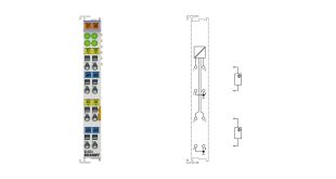 KL4034 | Bus Terminal, 4-channel analog output, voltage, ±10 V, 12 bit, differential