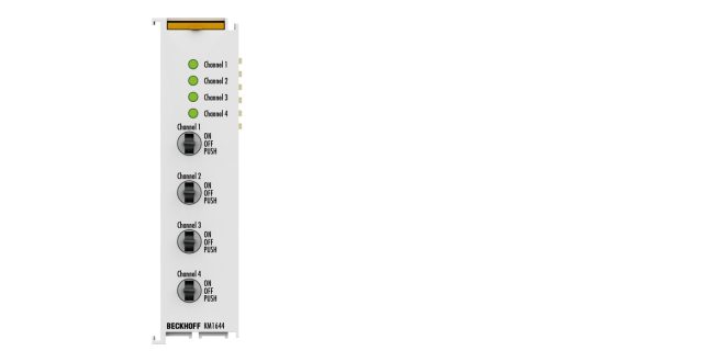 KM1644 | Bus Terminal module, 4-channel digital input, 24 V DC, manual operation