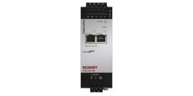 PS2001-4810-1001 | Power supply PS2000; with EtherCAT, output: 48 V DC, 10 A; input: AC 100…240 V/DC 110…150 V, 1-phase